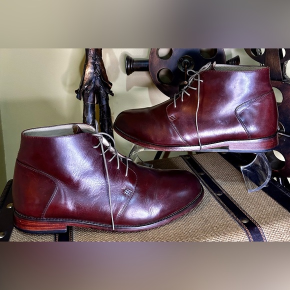 EUC Nisola “Emilio” Chukka Boots Leather Upper Brown/Cordovan Size 11 - Picture 11 of 16